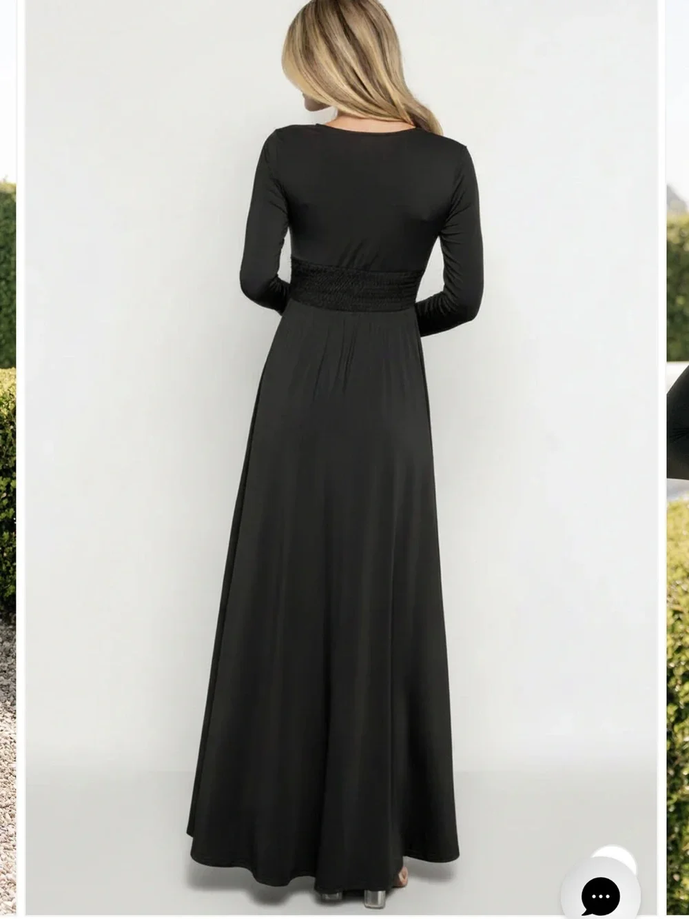 NEW Baltic Born Arianna Maxi Dress Black Size 1X Stretch Elegant Evening Formal